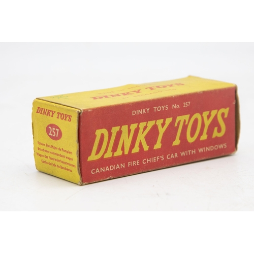 3228 - Dinky Toys 257 Canadian Fire Chief's s Car, a Nash Rambler, with windows, mint and boxed