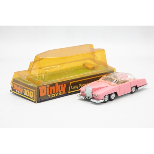 3236 - Dinky Toys 100 Lady Penelopes FAB 1 from TV series Thunderbirds, cast detailed wheel hubs, pink body... 