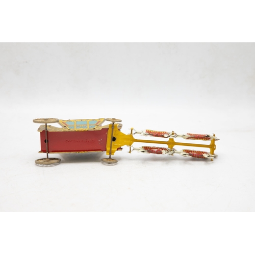 3240 - Wells Brimtoy 'The Coronation Coach', 1953, comprising of Tinplate Coach, 4 x Horse Team with 2 x Dr... 