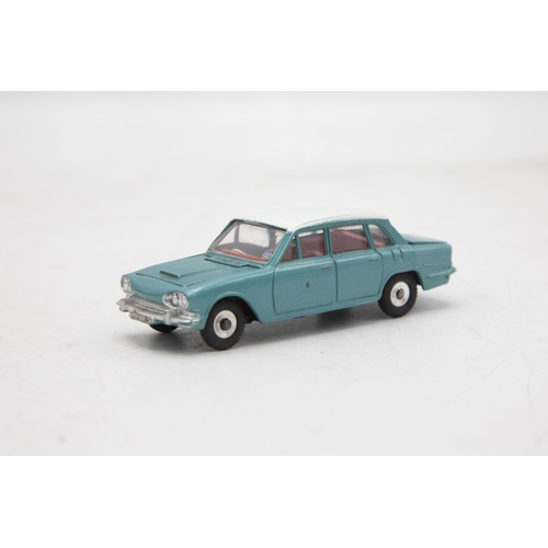 3245 - Dinky Toys 135 Triumph 2000, turquoise and white roof, with luggage, mint and boxed