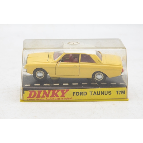 3253 - Dinky Toys 154 Ford Taunus 17M, crack on one face of plastic case, mint and boxed