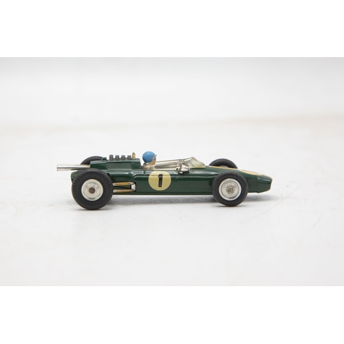 3287 - Corgi Toys 155 Lotus-Climax Formula 1 Racing Car, classic British racing colours, mint model and cri... 