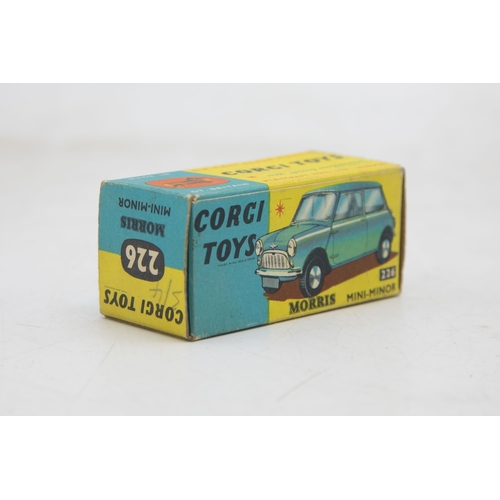 3288 - Corgi Toys 226 Morris Mini-Minor, light blue with red interior, mint and boxed