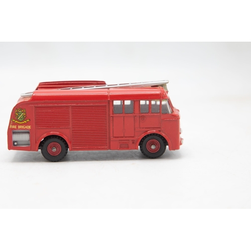 3312 - Dinky Toys Fire Engine 259, 'Fire Brigade' transfers version, scarce red painted spun hubs, mint and... 