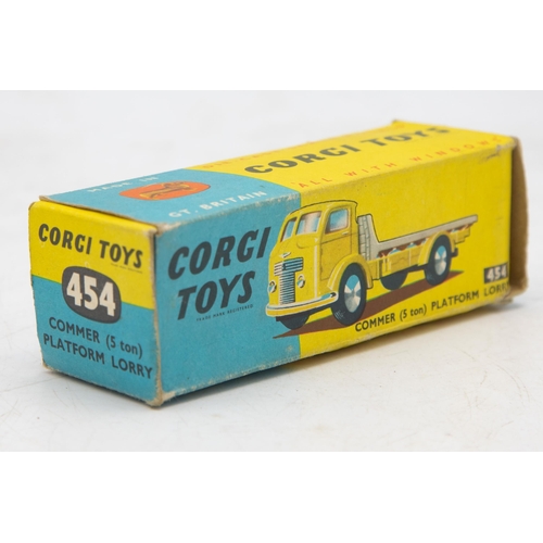 3315 - Corgi Toys 454- Commer (5 ton) Platform Lorry, near mint and boxed