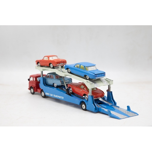 3319 - Corgi Major Toys Gift Set 28 Carrimore Car Transporter with 'Bedford' Tractor Unit and 4 Cars, consi... 