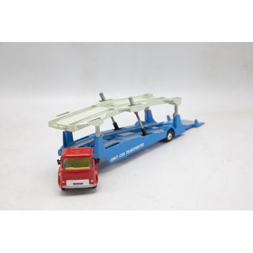 3319 - Corgi Major Toys Gift Set 28 Carrimore Car Transporter with 'Bedford' Tractor Unit and 4 Cars, consi... 