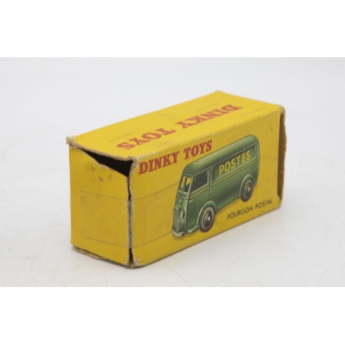 3322 - French Dinky Toys 25BV Fourgon Postal, 'Postes' on each side of this Parcel Van, crisp box missing t... 