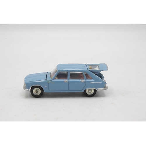 3324 - French Dinky Toys 537 Renault 16, blue, pictorial box end-flap missing, minor silver detailing, exce... 