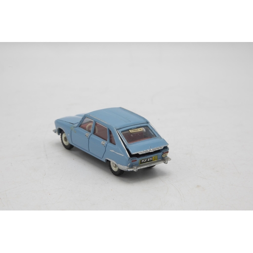 3324 - French Dinky Toys 537 Renault 16, blue, pictorial box end-flap missing, minor silver detailing, exce... 