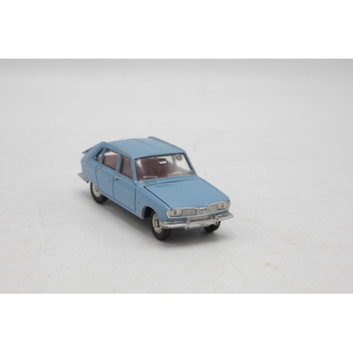 3324 - French Dinky Toys 537 Renault 16, blue, pictorial box end-flap missing, minor silver detailing, exce... 