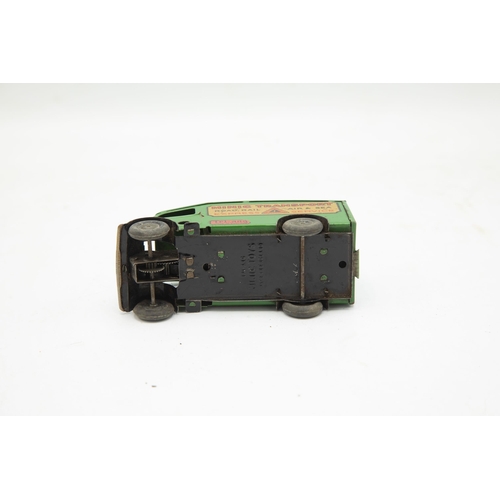 3331 - Triang Minic Clockwork 103m Short Bonnet Shutter Van, MINIC TRANSPORT on sides, green body, scarce, ... 