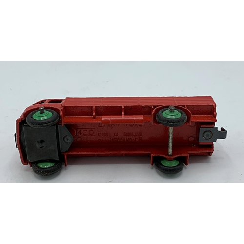 3341 - Dinky Toys 420 Forward Control Lorry, scarce version in red with green wheel hubs, original tyres, M... 