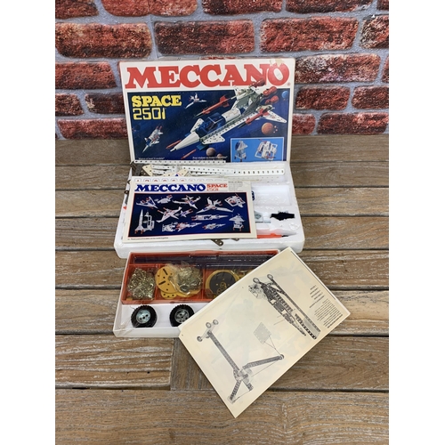 3358 - Quantity of vintage Meccano to include Space 2501, motorised crane and sealed motorised set examples... 