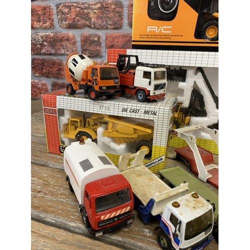 3370 - Quantity of die cast and plastic construction vehicle models to include Corgi, Joal Compact and Hyma... 