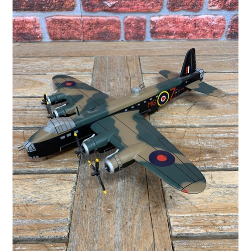 3390 - Bravo Delta Models - carved mahogany model of a Short Stirling Pathfinder EF369 plane