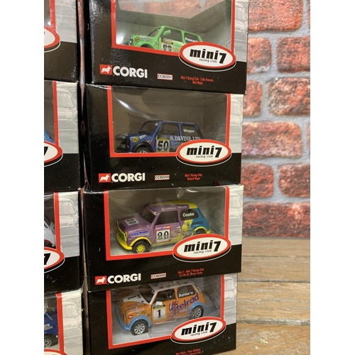 3395 - Quantity of Corgi 'mini 7 racing club' diecast models in box (12)