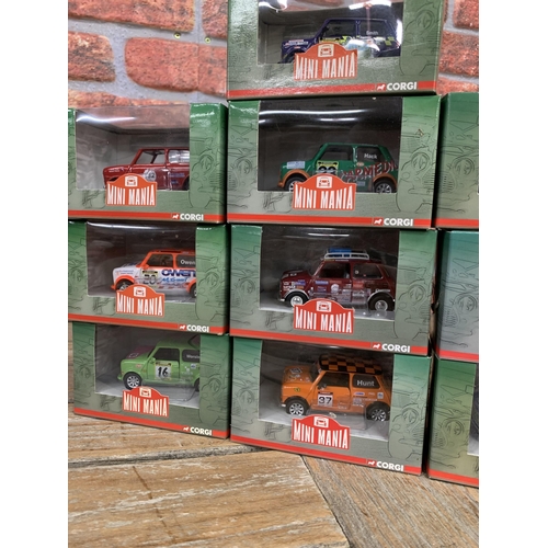 3396 - Quantity of Corgi 'mini mania' diecast models in box (10)