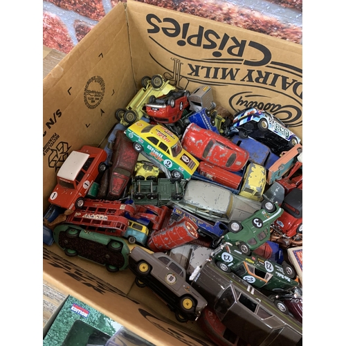 3398 - Very large assortment of vintage diecast toys to include Corgi, Matchbox, trackside examples, to inc... 