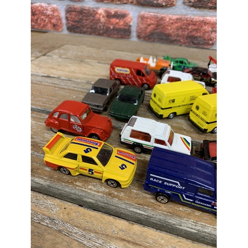 3412 - Assortment of Corgi die cast cars to include Porche 935, 4x4 Jeep, Matro Rancho etc (22)