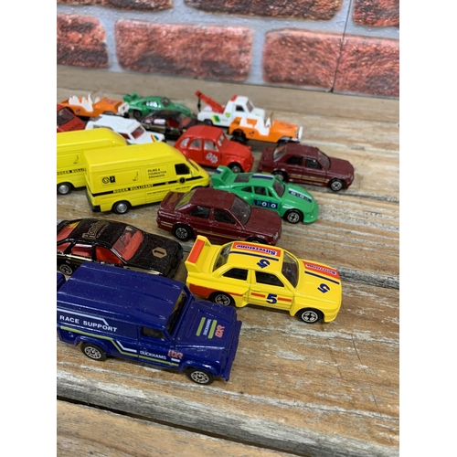 3412 - Assortment of Corgi die cast cars to include Porche 935, 4x4 Jeep, Matro Rancho etc (22)