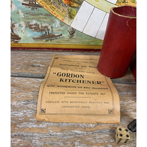 3414 - Rare Gordon Kitchener or the Conquest of the Soudan board game, to include original board, pieces an... 