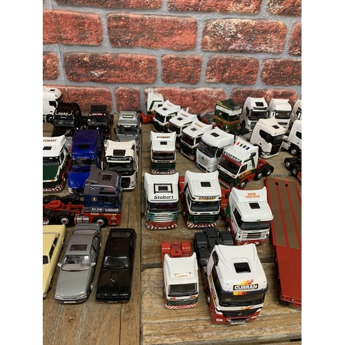 3431 - Large quantity of unboxed die cast haulage vehicles, cars and coaches