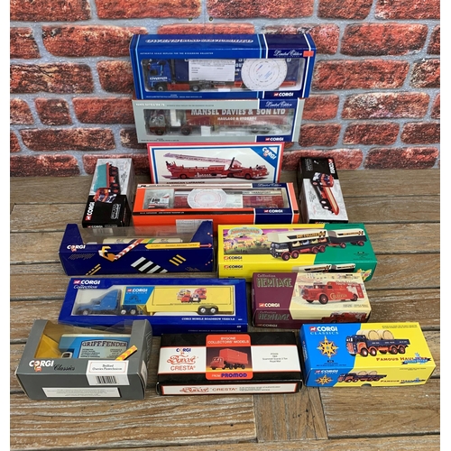 3438 - Large collection of Corgi die cast vehicles to include 'The Showmans Range', 'Heritage Collection' a... 