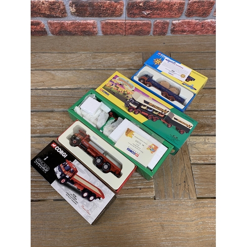 3438 - Large collection of Corgi die cast vehicles to include 'The Showmans Range', 'Heritage Collection' a... 