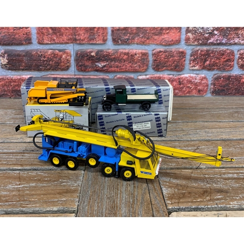 3440 - Collection of boxed die cast construction vehicles to include Conrad, Schwing and Joal Compact examp... 