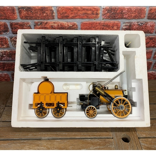 3505 - Hornby Stephensons Rocket steam train set, 25ft of track with 3.5 gauge model, with original box and... 