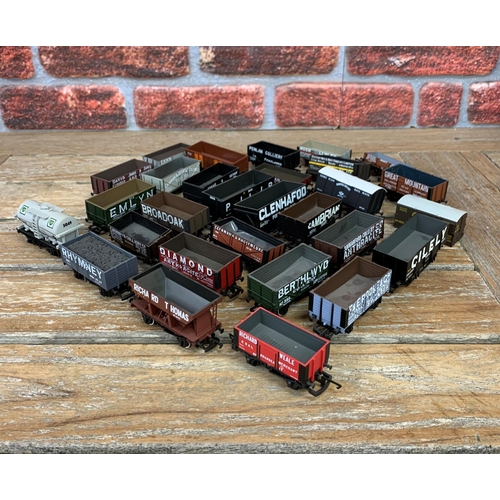 3510 - Quantity of assorted 00 gauge coal wagons with predominantly Welsh advertising (30)