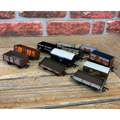 3510 - Quantity of assorted 00 gauge coal wagons with predominantly Welsh advertising (30)