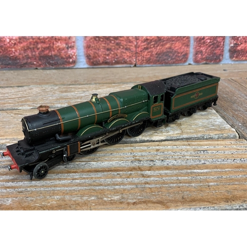 3521 - Two Hornby locomotive steam trains to include Great Western 4075 and Cardiff Castle examples (2)