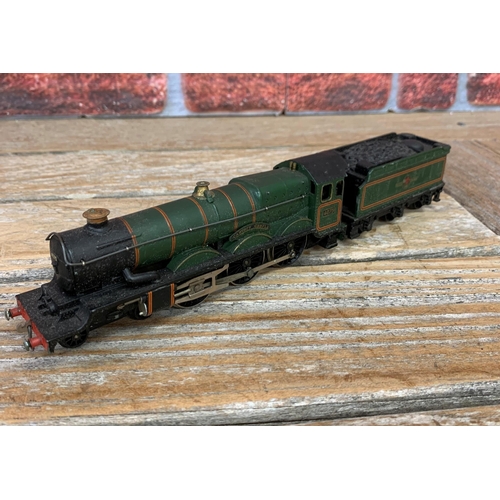 3521 - Two Hornby locomotive steam trains to include Great Western 4075 and Cardiff Castle examples (2)