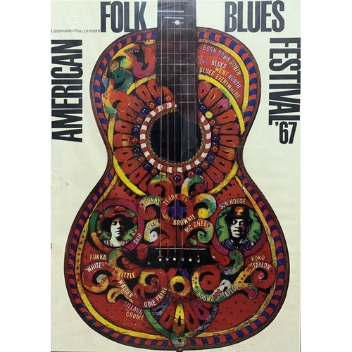 3623 - The Michael Chapman Collection � original Gunther Kieser, for Lipmann & Rau, American Folk Blues Fes... 