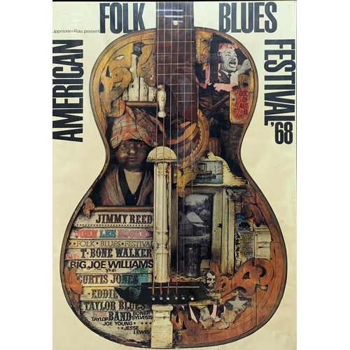 3624 - The Michael Chapman Collection � original Gunther Kieser, for Lipmann & Rau, American Folk Blues Fes... 