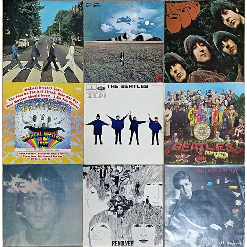 3646 - Beatles vinyl job lot to include Sgt pepper, Help (original stereo), Please Please Me etc, condition... 