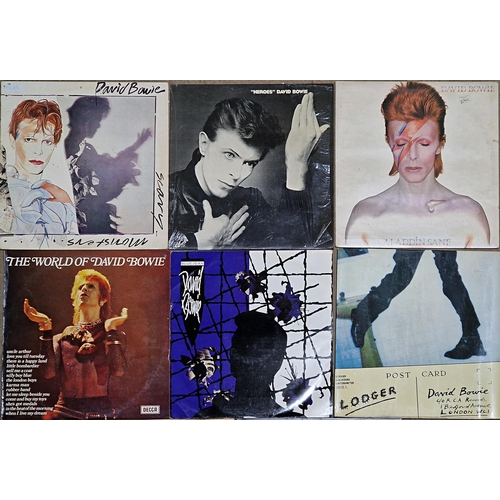 3654 - Collection of David Bowie vinyl records to include Hunky Dory, Scary Monsters, Heroes and Pin Ups et... 