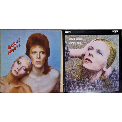 3654 - Collection of David Bowie vinyl records to include Hunky Dory, Scary Monsters, Heroes and Pin Ups et... 