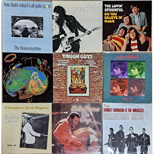 3656 - Collection of mixed genre vinyl records to include Jazz, Classic Rock and Folk, approx 185 records