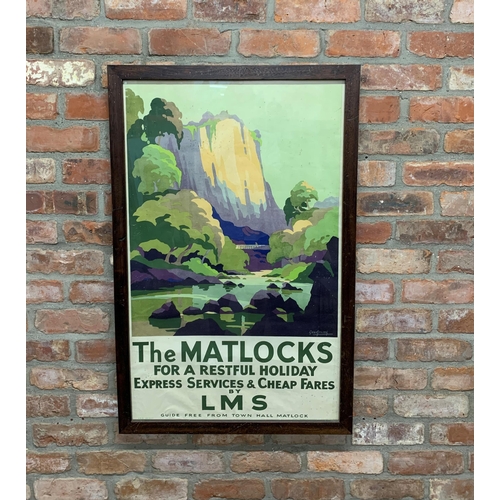 3541 - Large original railway poster, The Matlocks 'For A Restful Holiday', by Geo Ayling (1887-1960), prin... 