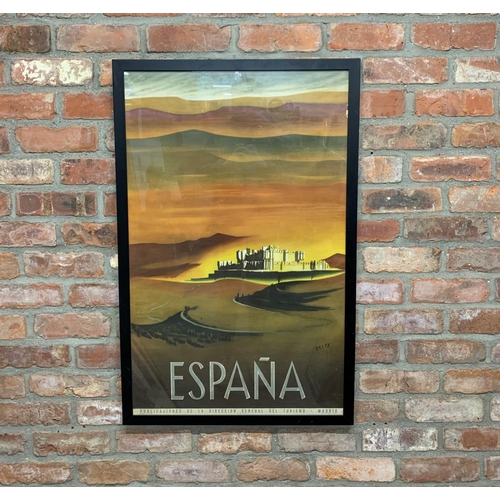 3694 - Collection of vintage Spanish travel tourism posters to include Guy George and Delpy examples, 96cm ... 