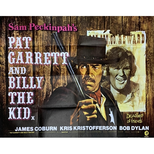 3696 - Original 'Pat Garrett and Billy The Kid' UK Quad film poster, printed BY W.E Berry Ltd, directed by ... 