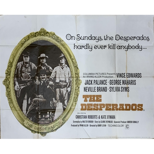 3702 - Original 'The Desperados' UK Quad poster, printed by Kent Art Pictures, , 100cm x 75cm, unframed