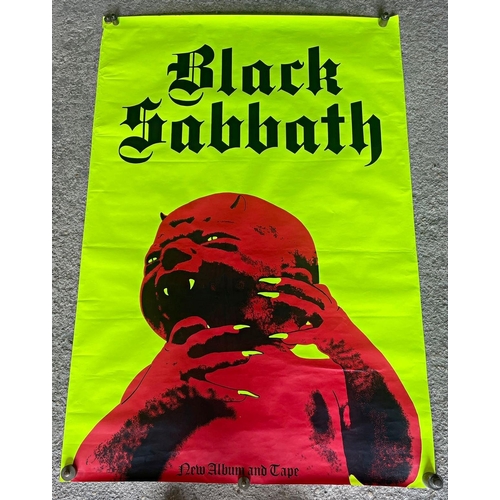 3706 - Large Black Sabbath promotional poster, Born Again album, 155cm x 101cm