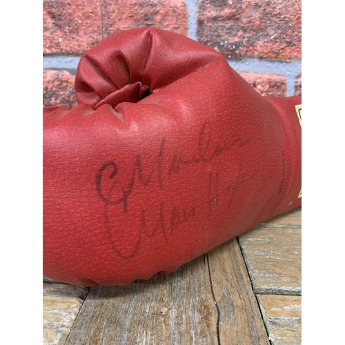 3728 - Boxing - Marvelous Marvin Hagler signed red Everlast boxing glove, Marvelous Marvin Hagler (1954-202... 