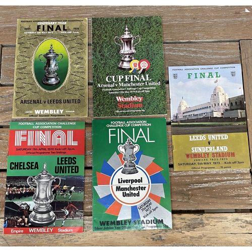 3740 - Football - collection of vintage FA Cup final programmes, to include Arsenal v Manchester United 197... 