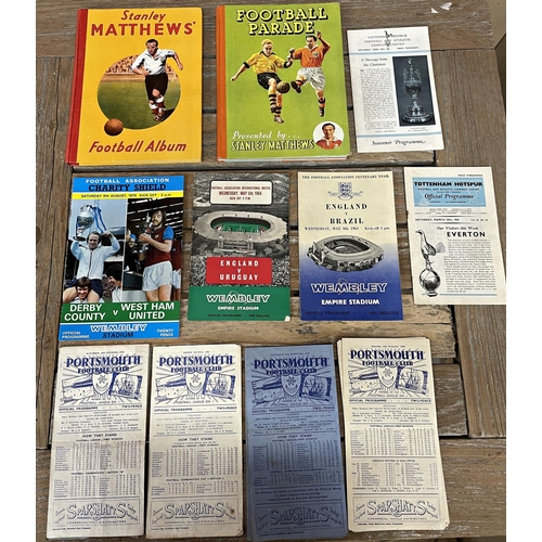 3742 - Football - assortment of vintage programmes and annuals to include a collection of 1940's Portsmouth... 