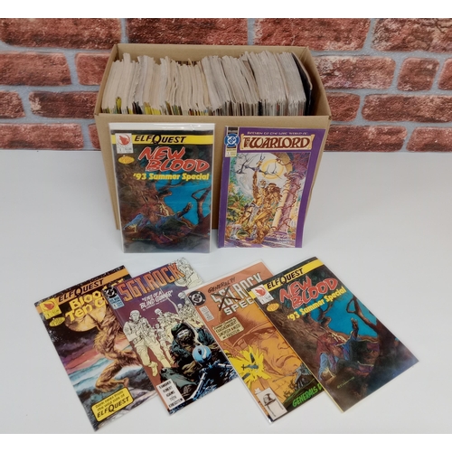 3555 - WARP GRAPHICS/DC COMICS: Approx 140 comics to include 1980/90s Elf Quest, Elf Quest New Blood, The W... 